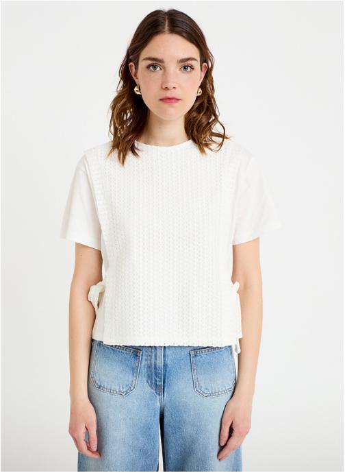 Cache Cache Tee-shirts KCROCH2EN1 femme blanc