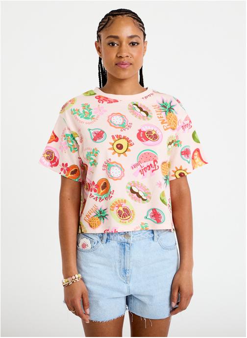 Cache Cache Tee-shirts TKBOXAOP femme rose