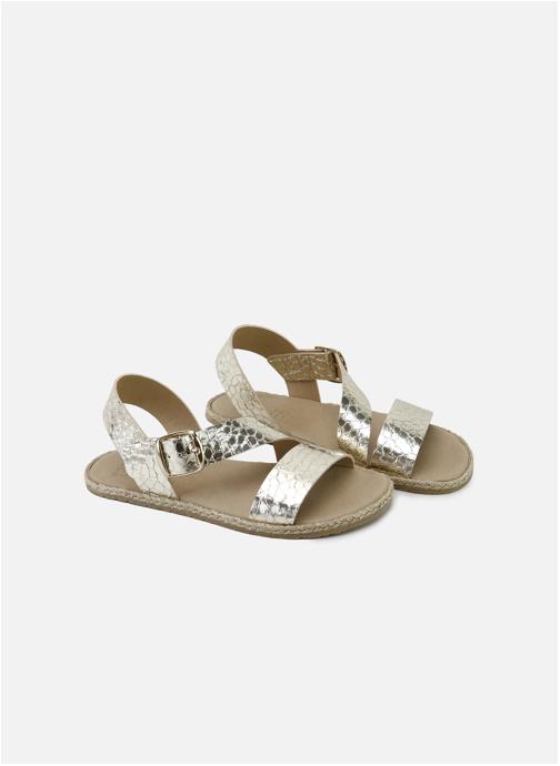Eli 1957 Sandales Sandales AN57119A-ELEFANTE-PLATINO Oro fille or et bronze