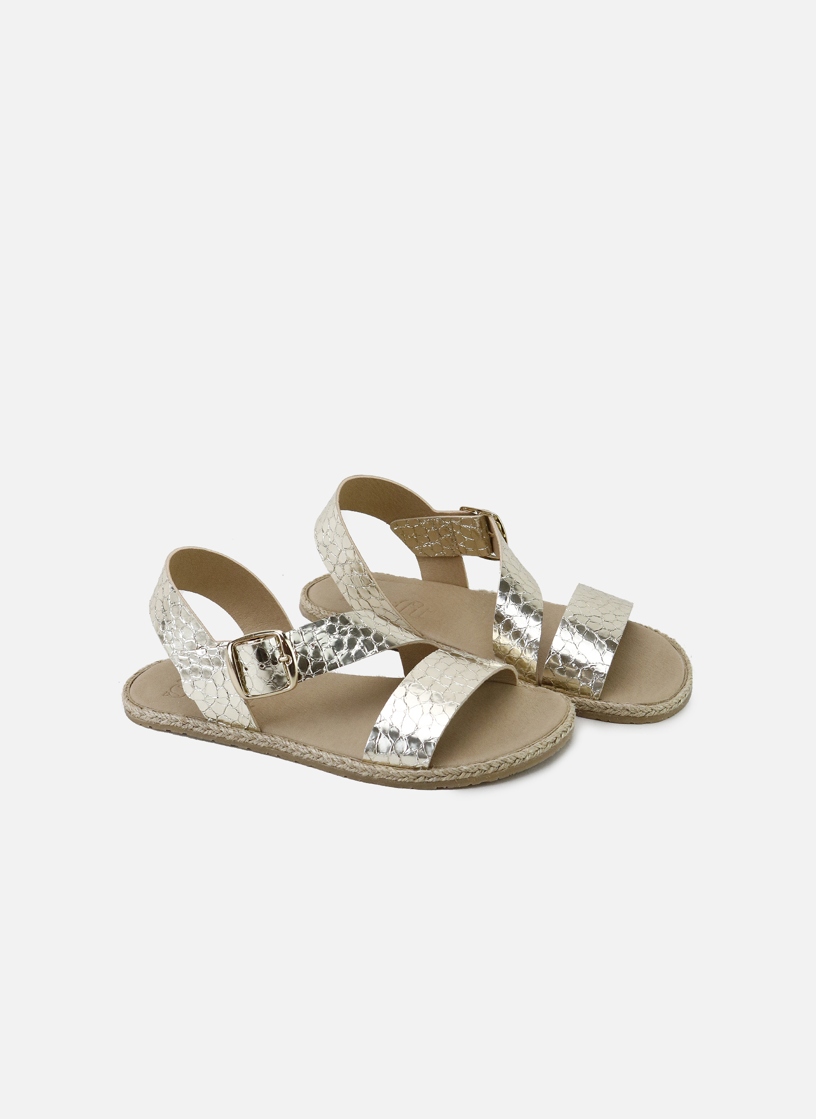 Sandales Sandales AN57119A-ELEFANTE-PLATINO Oro femme or et bronze Eli 1957 Sandales Sandales AN57119A-ELEFANTE-PLATINO Oro femme or et bronze Or