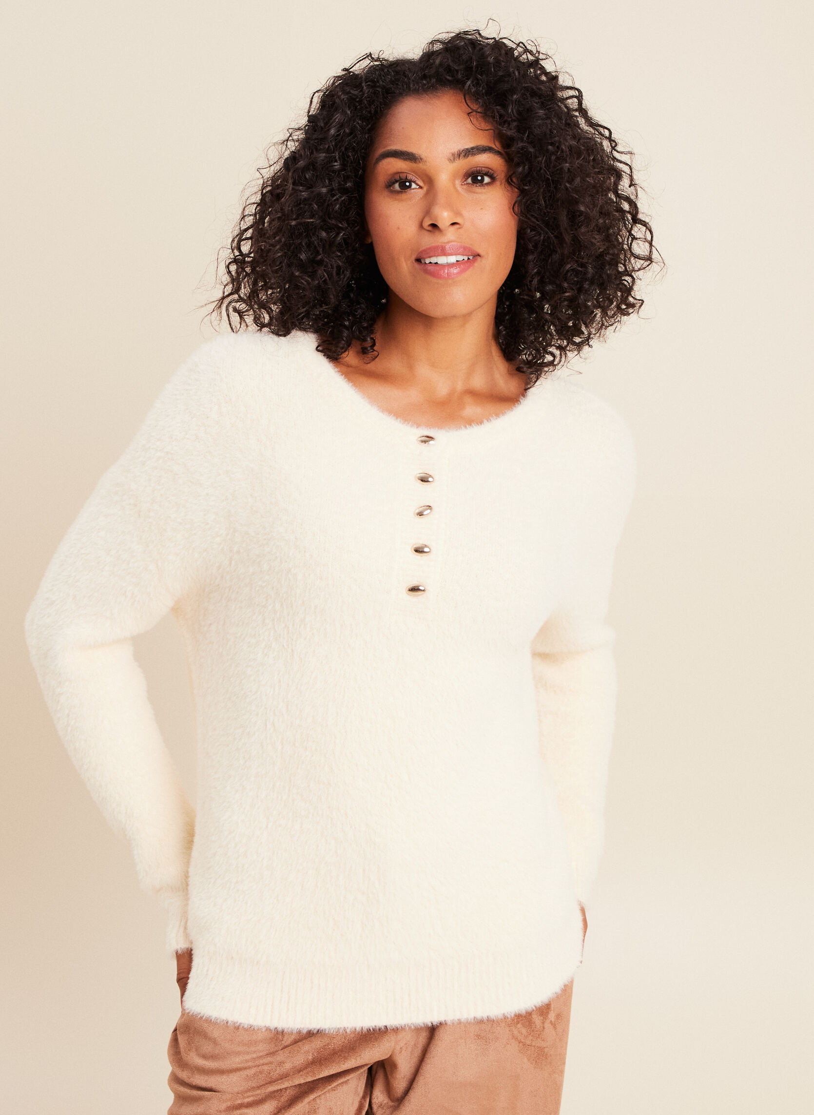 Pulls MITUNISHAG femme beige Bréal Pulls MITUNISHAG femme beige Beige