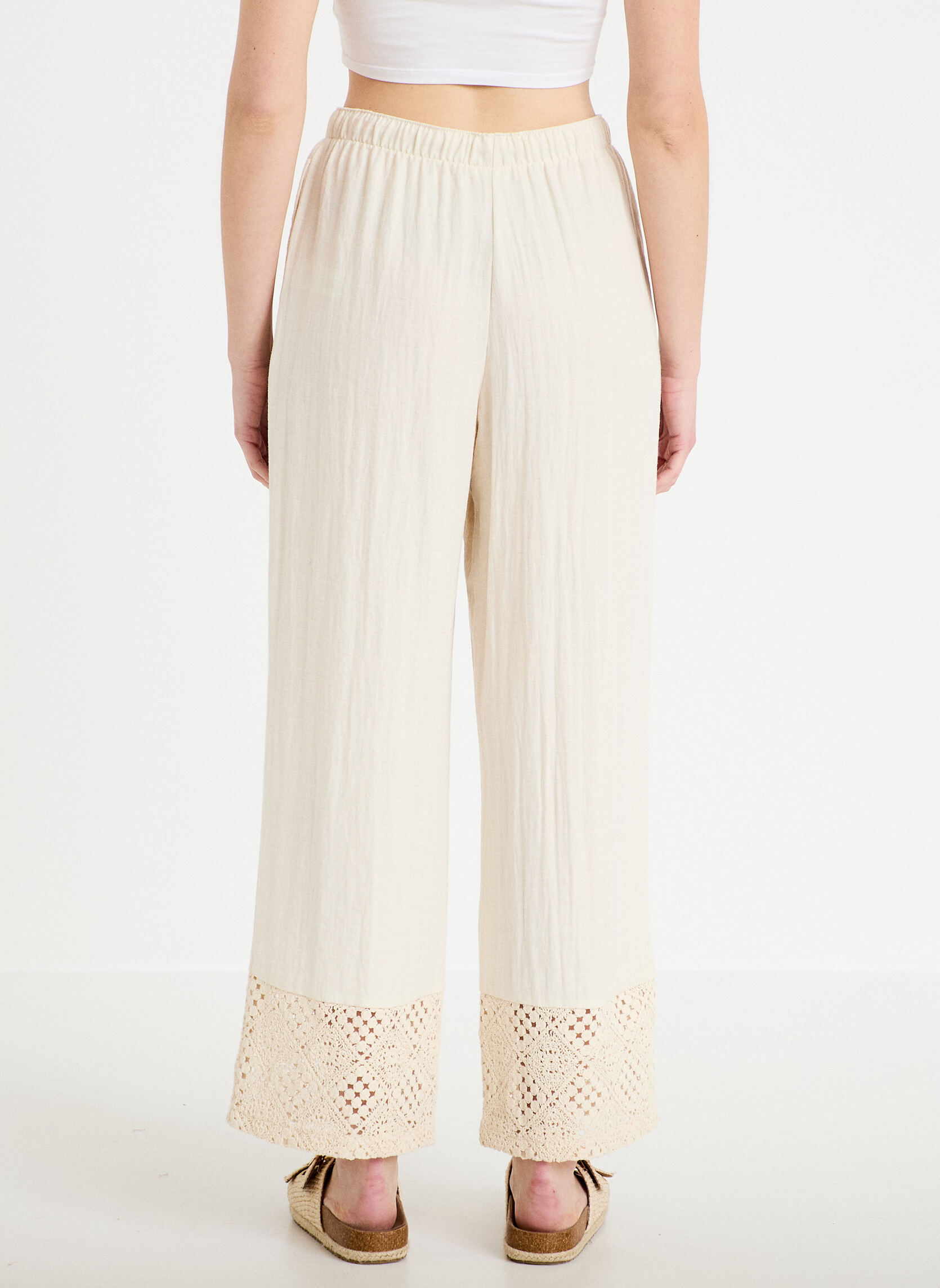 Pantalons droit PANLINMACRA femme blanc Cache Cache Pantalons droit PANLINMACRA femme blanc Blanc