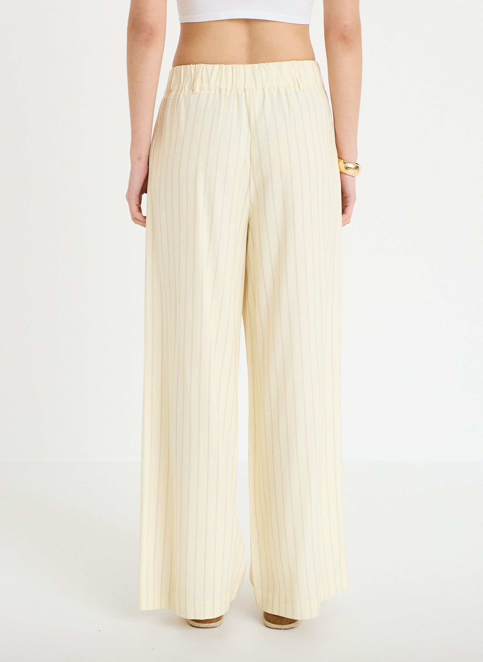 Pantalons droit CITYRAYSOFT femme jaune Cache Cache Pantalons droit CITYRAYSOFT femme jaune Jaune