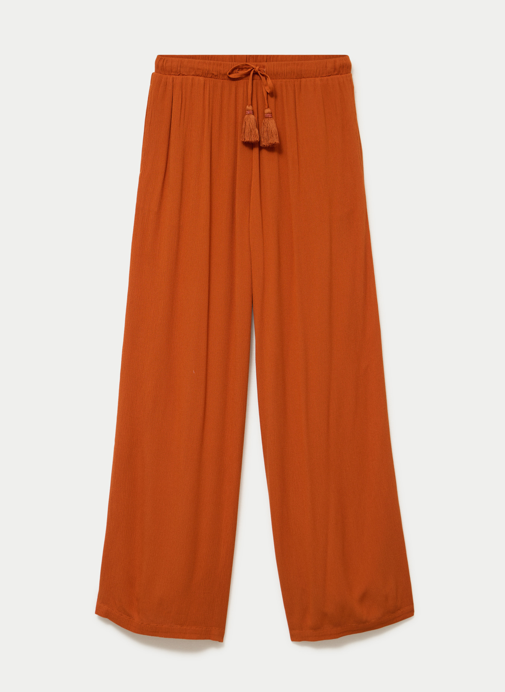 Pantalons droit PALAZOCREPO femme orange Cache Cache Pantalons droit PALAZOCREPO femme orange Orange foncé