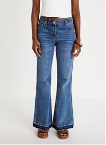 Jeans droit MALNO-PATCH femme bleu Cache Cache Jeans droit MALNO-PATCH femme bleu Bleu foncé