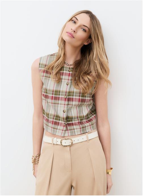 Caroll Blouses 261C-CNOEMIECARREAUX femme vert