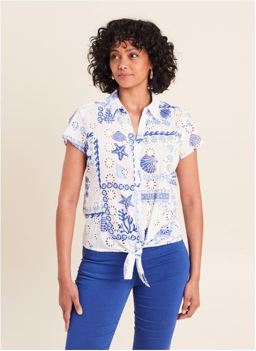 Bréal Chemises CAMICOBRODY femme bleu