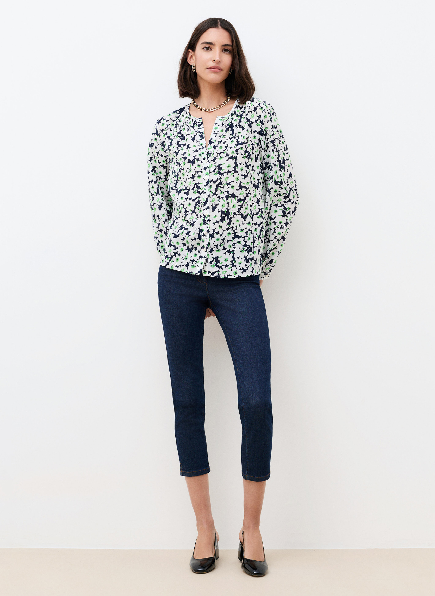 Chemises 261C-COLOMBY3 femme bleu Caroll Chemises 261C-COLOMBY3 femme bleu Bleu marine
