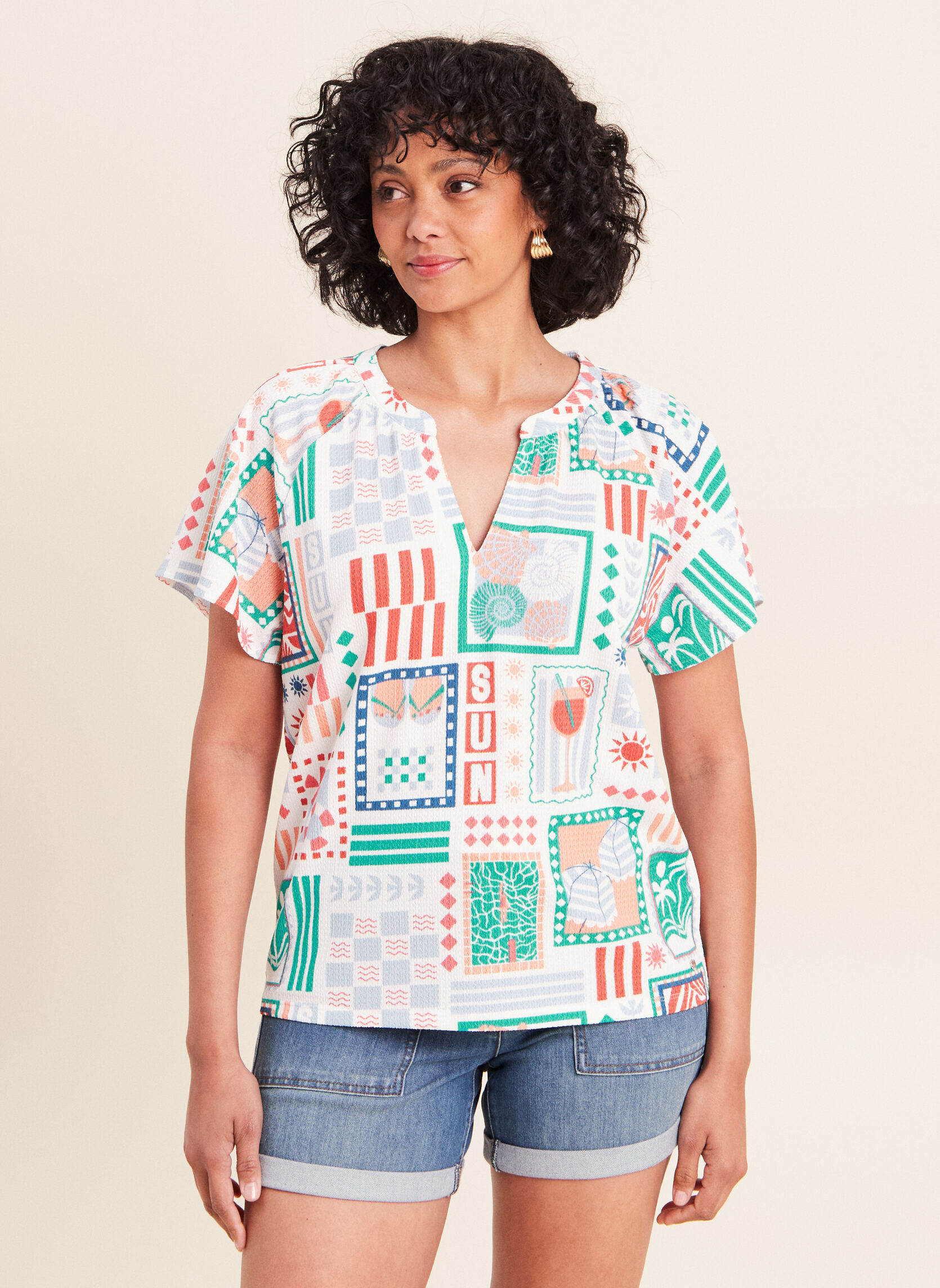 Tee-shirts TIVOLACRI femme multicolore Bréal Tee-shirts TIVOLACRI femme multicolore Multicouleur