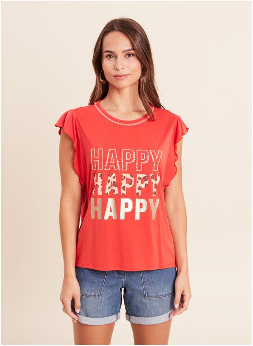 Bréal Tee-shirts TIZZAPPY femme orange