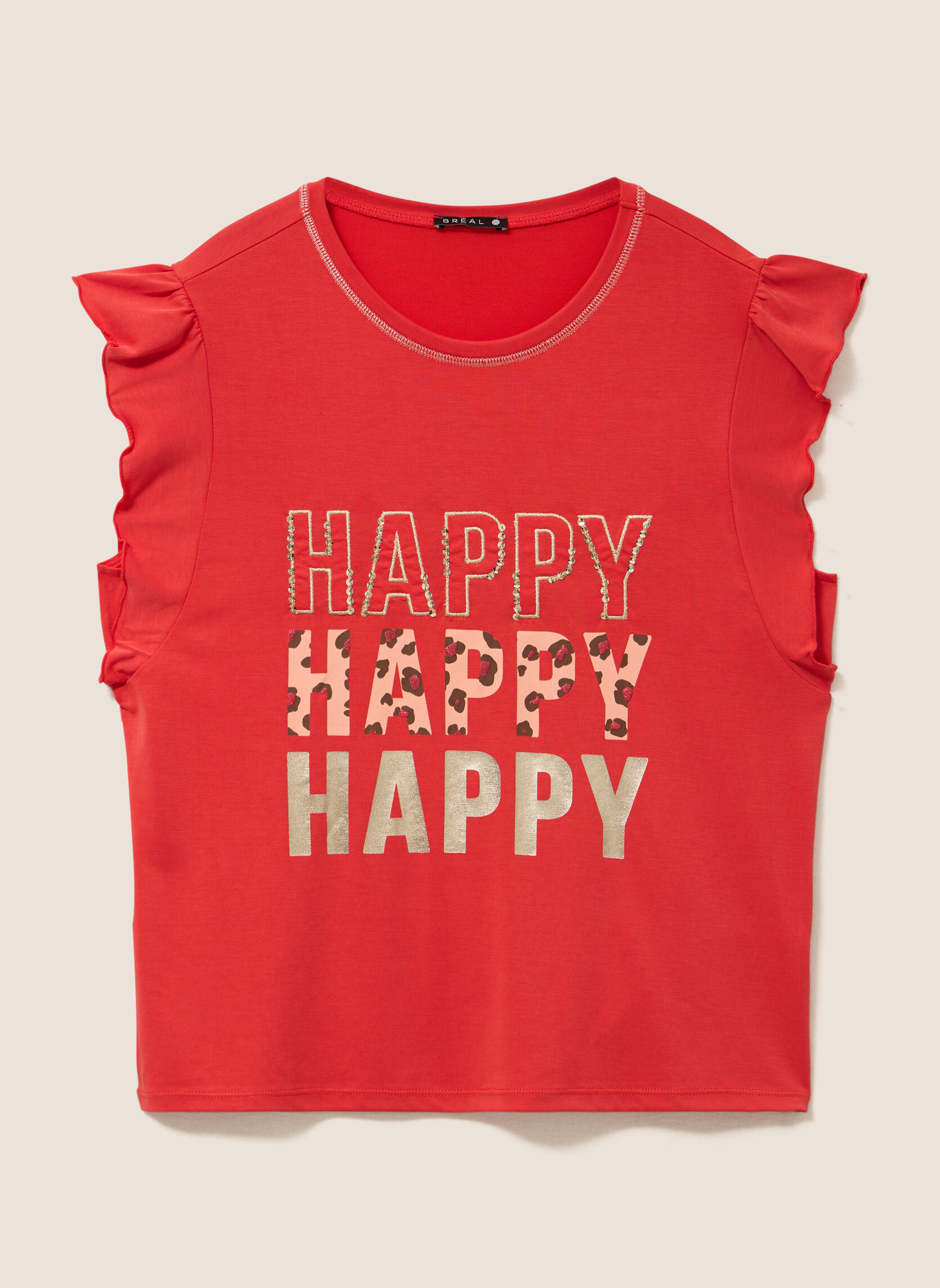 Tee-shirts TIZZAPPY femme orange Bréal Tee-shirts TIZZAPPY femme orange Orange foncé