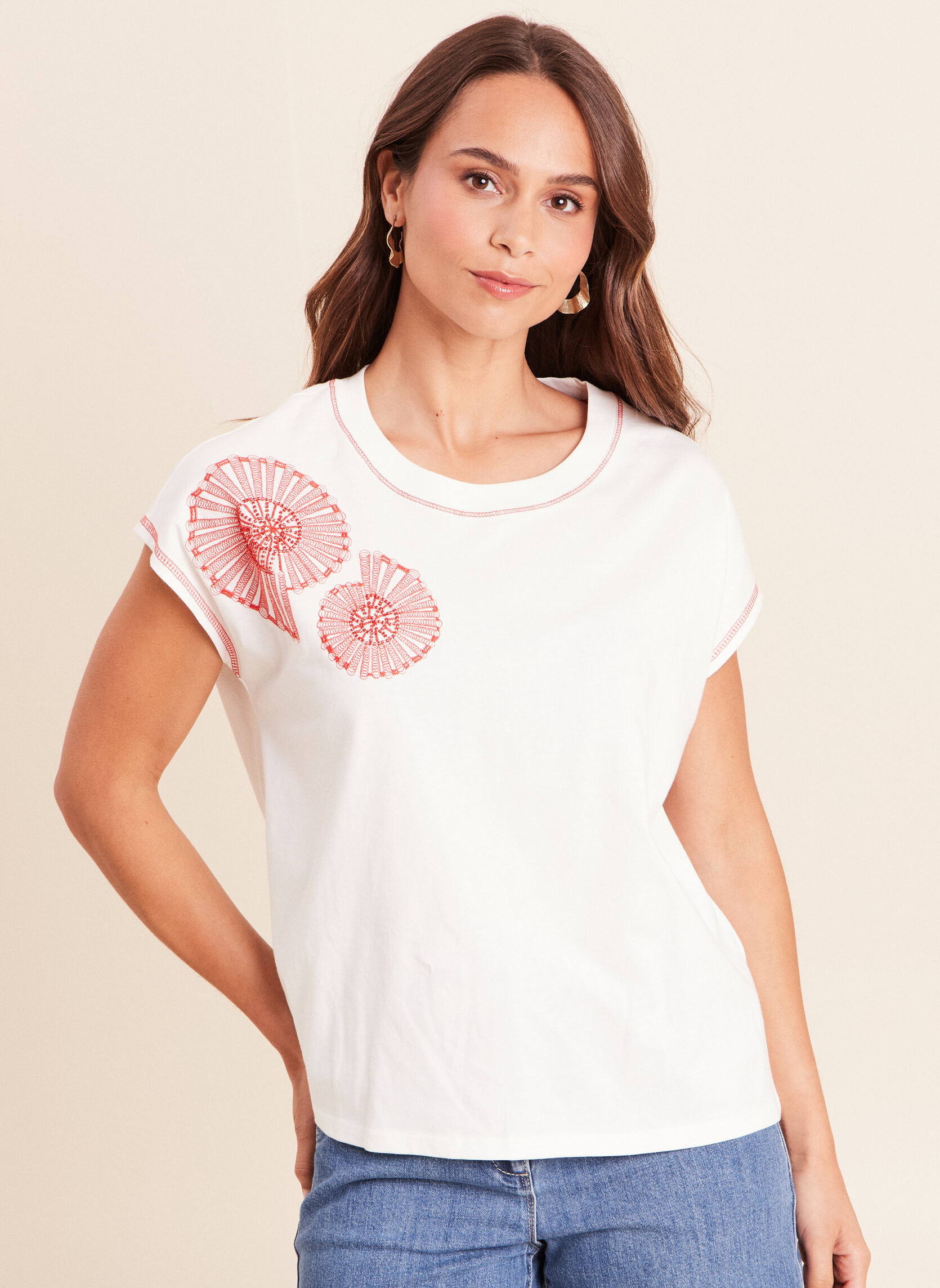 Tee-shirts TESHELLA femme blanc Bréal Tee-shirts TESHELLA femme blanc Blanc