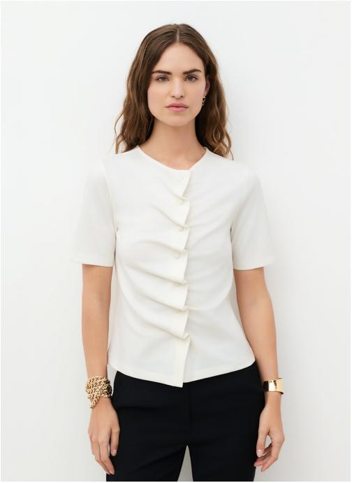 Caroll Tee-shirts 262T-TLENA femme blanc