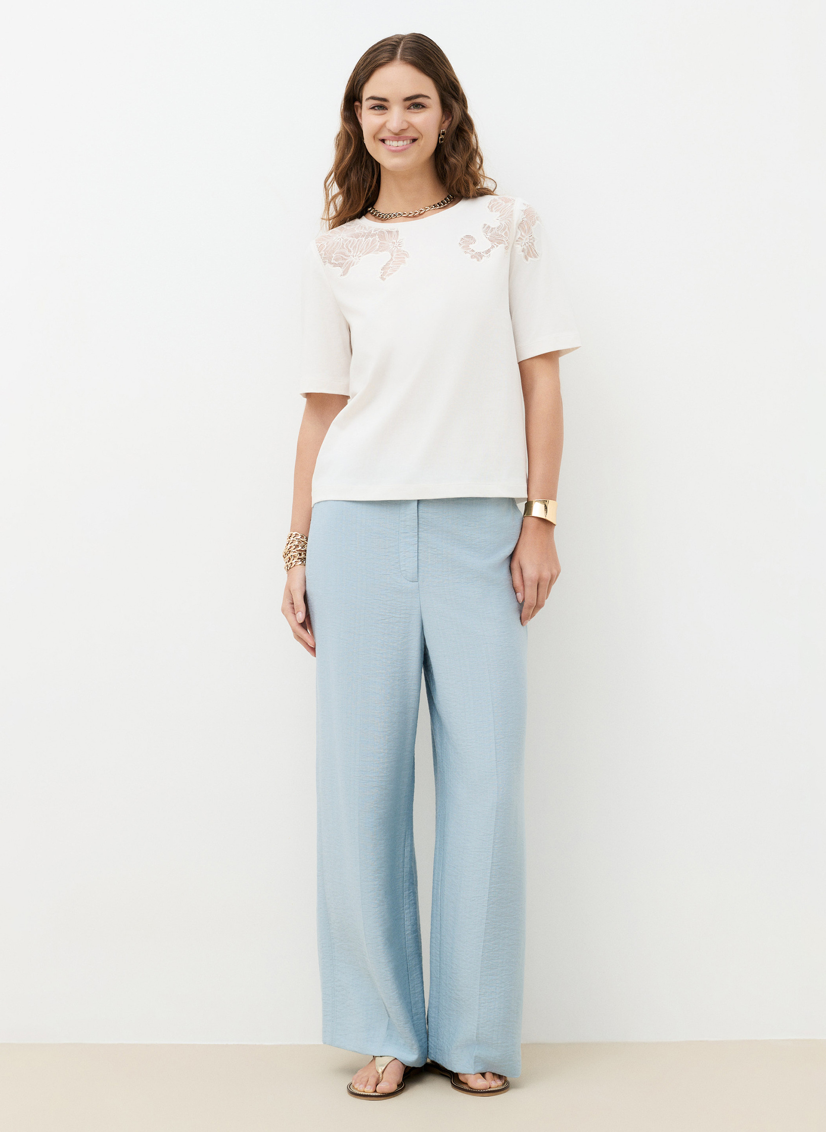 Tee-shirts 262T-TDALILA femme blanc Caroll Tee-shirts 262T-TDALILA femme blanc Blanc
