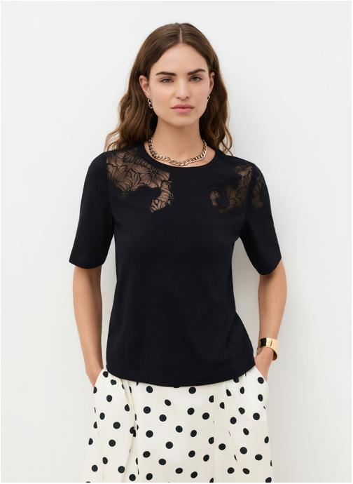 Caroll Tee-shirts 262T-TDALILA femme noir