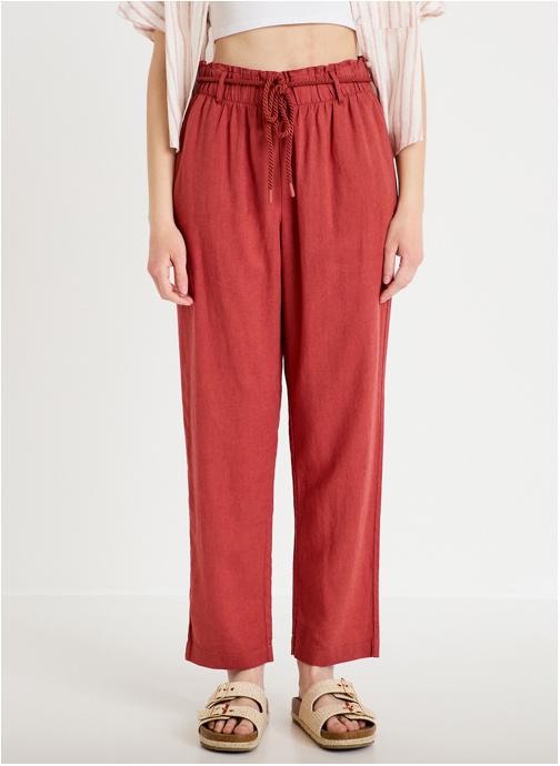 Cache Cache Pantalons droit PANJOGNEW femme rouge