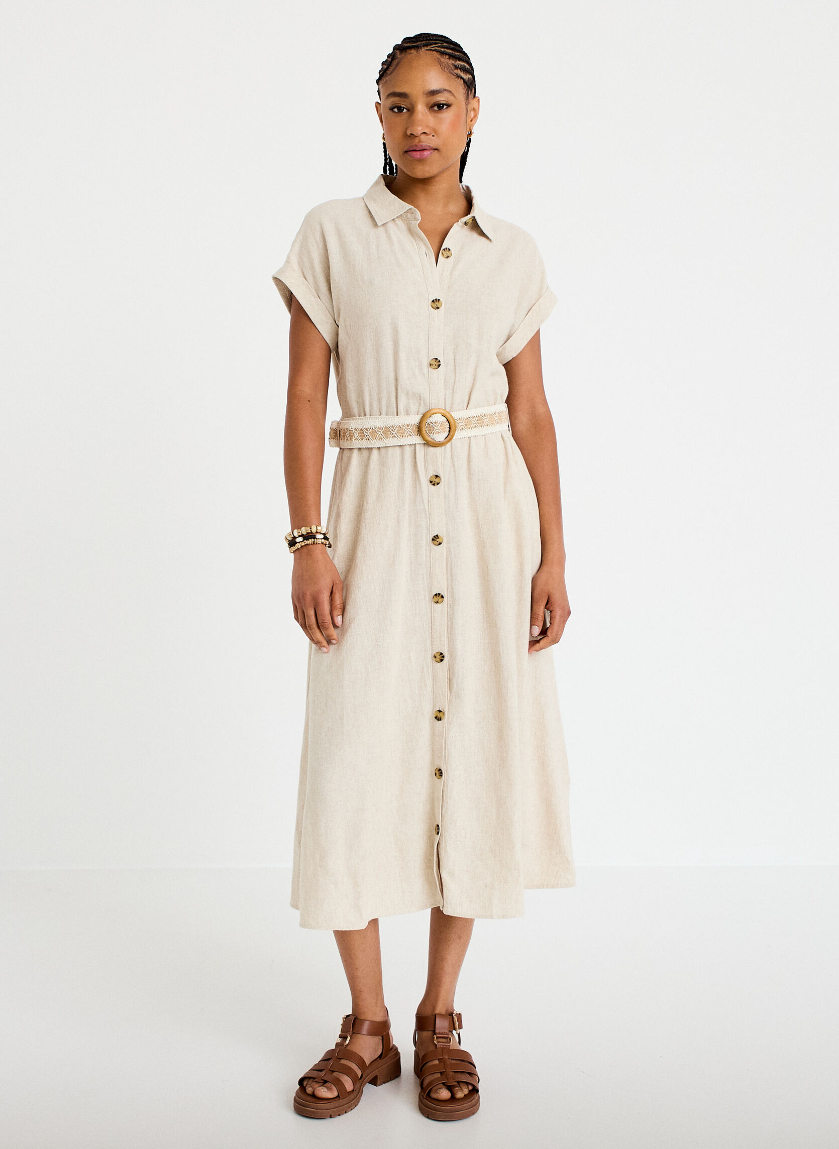 Robes ROLOLINEWMCH femme beige Cache Cache Robes ROLOLINEWMCH femme beige Beige
