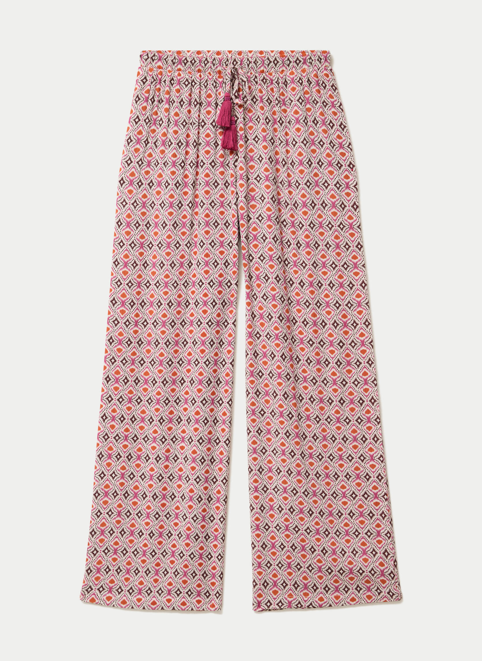 Pantalons droit PALAZOCREP2 femme blanc Cache Cache Pantalons droit PALAZOCREP2 femme blanc Blanc