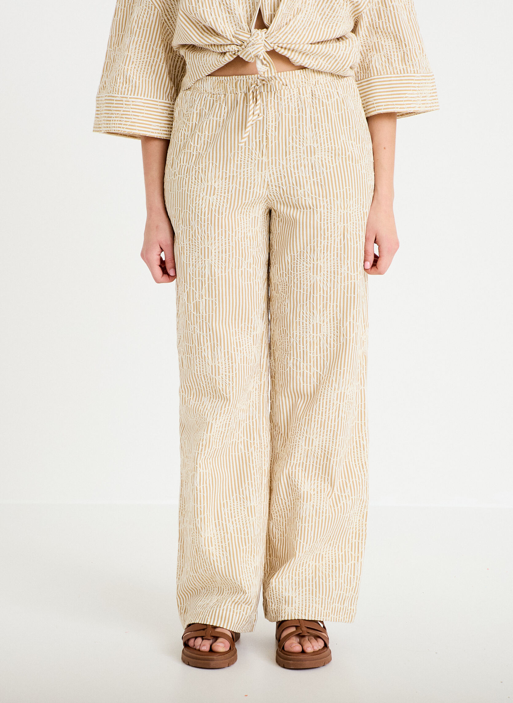 Pantalons droit PANCORNELI femme beige Cache Cache Pantalons droit PANCORNELI femme beige Beige