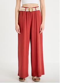 Pantalons droit PANJOGLINWIN femme rouge Cache Cache Pantalons droit PANJOGLINWIN femme rouge Rouge foncé