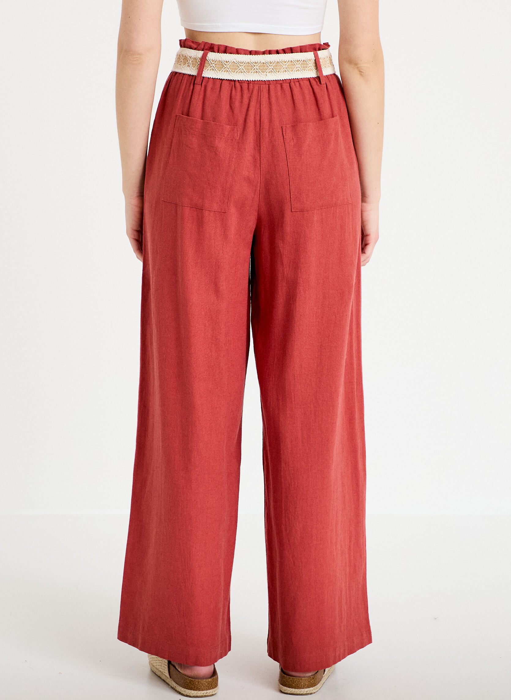 Pantalons droit PANJOGLINWIN femme rouge Cache Cache Pantalons droit PANJOGLINWIN femme rouge Rouge foncé