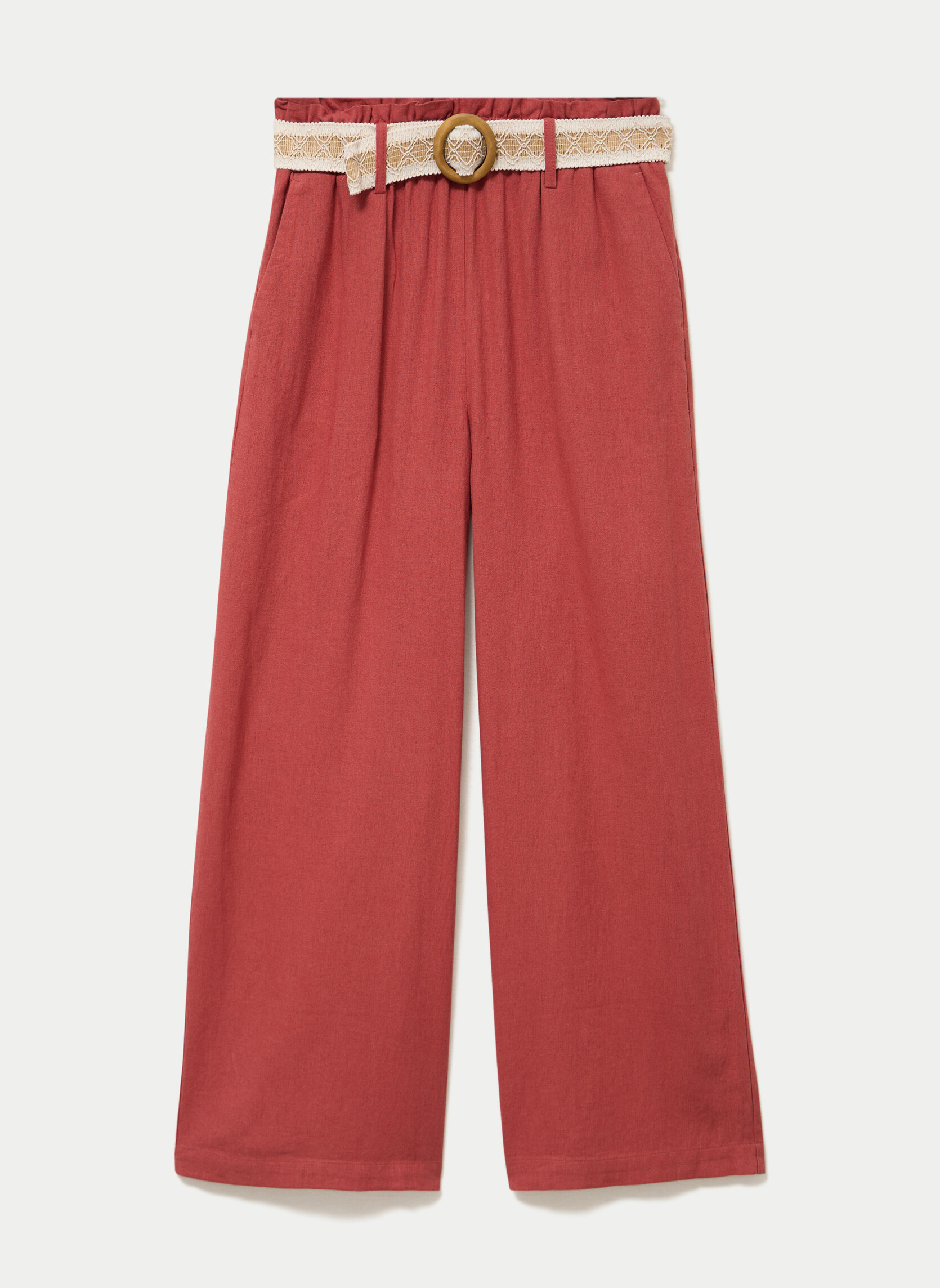 Pantalons droit PANJOGLINWIN femme rouge Cache Cache Pantalons droit PANJOGLINWIN femme rouge Rouge foncé