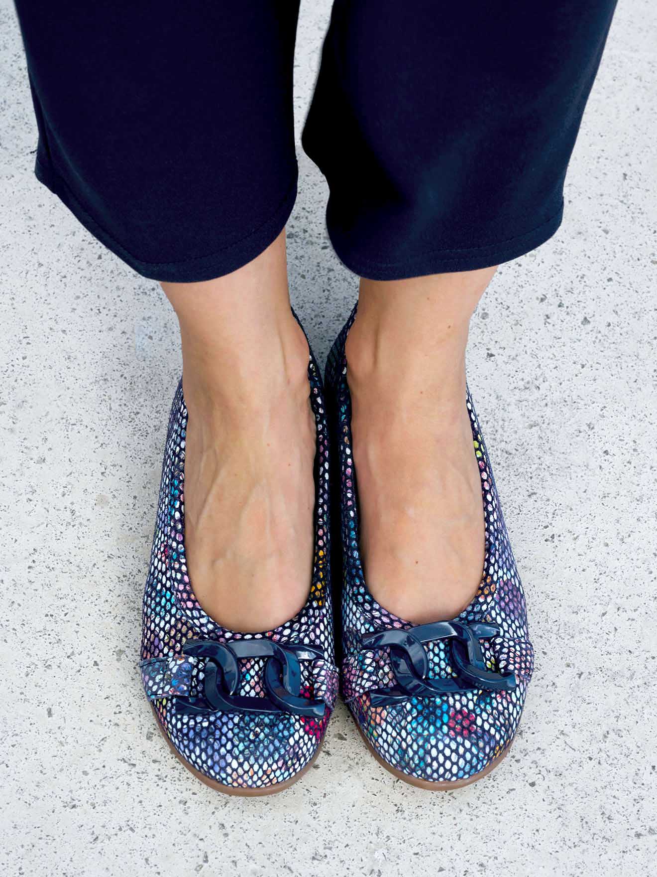 Ballerines classiques BALLERINE femme bleu Pediconfort Ballerines classiques BALLERINE femme bleu Bleu