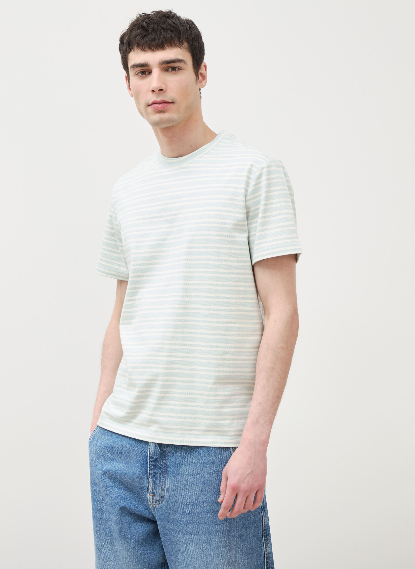 Tee-shirts TEERAYETHNOH homme bleu Bonobo Tee-shirts TEERAYETHNOH homme bleu Bleu