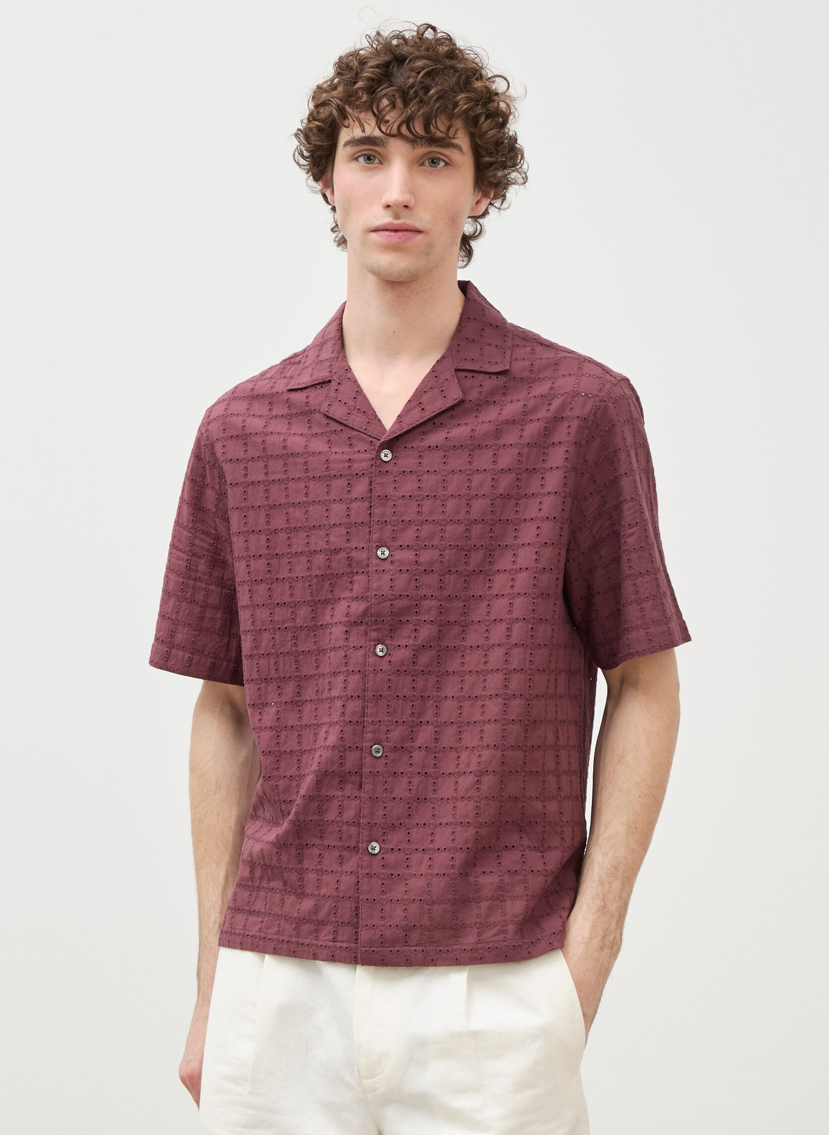 Chemises JAVABROD1H homme violet Bonobo Chemises JAVABROD1H homme violet Violet