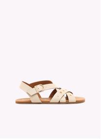 Sandales Sandales plates Femme MTNG FREE CLEO blanc femme marron