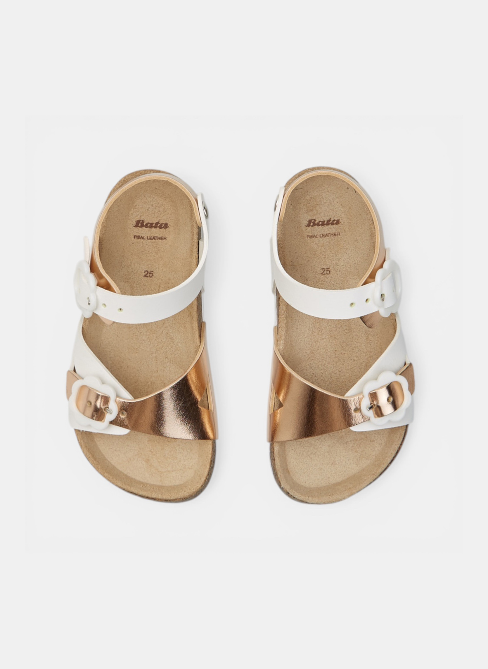 Sandales 2610107 fille blanc Bata Sandales 2610107 fille blanc Blanc & doré