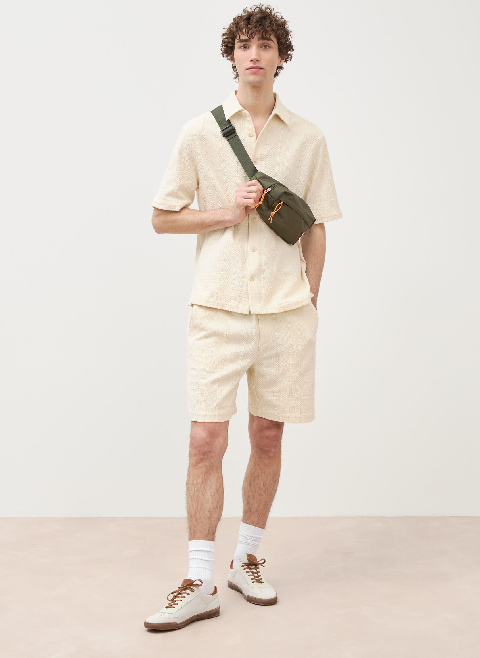 Bermudas BERMCRAFT3H homme beige Bonobo Bermudas BERMCRAFT3H homme beige Beige