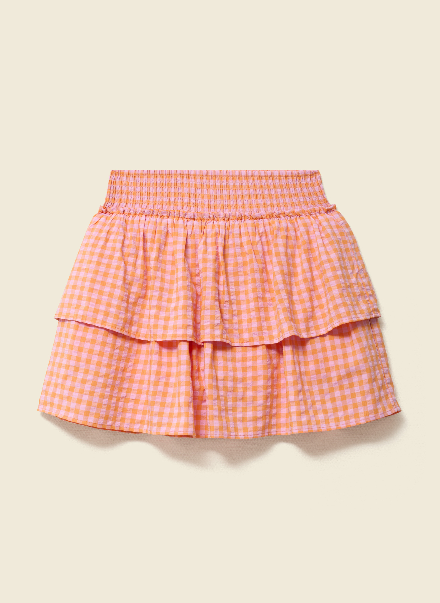 Jupes mi-longues SMOKVIJUMF femme orange Bonobo Jupes mi-longues SMOKVIJUMF femme orange Orange clair