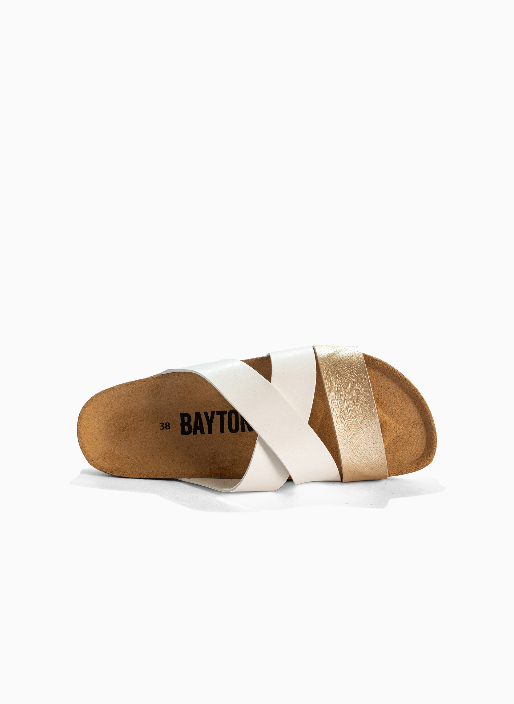 Sandales SEVILLE femme blanc Bayton Sandales SEVILLE femme blanc Blanc & doré