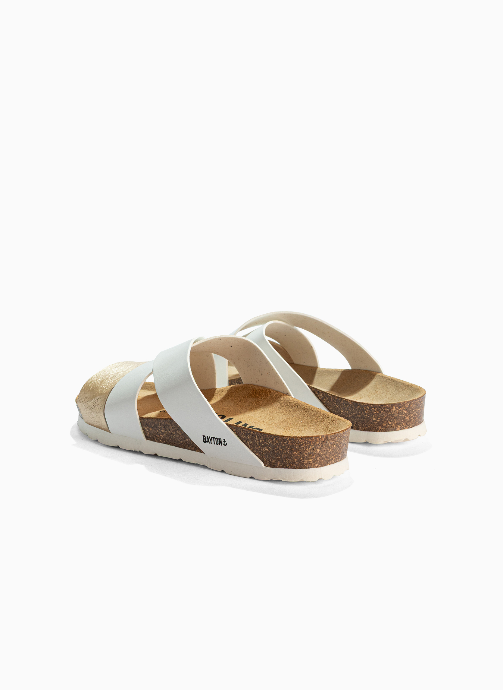 Sandales SEVILLE femme blanc Bayton Sandales SEVILLE femme blanc Blanc & doré