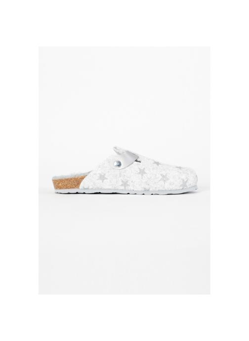 Bayton Mules Marron clair femme argent