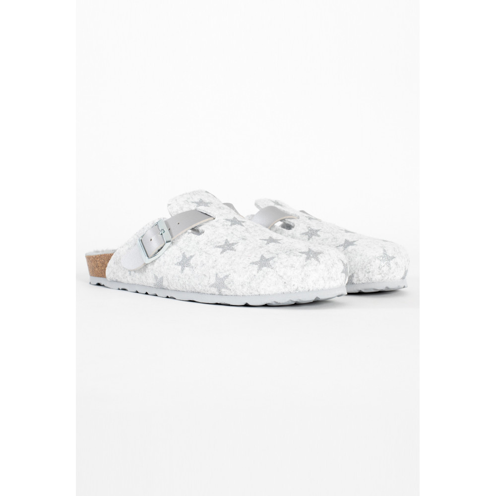 Mules Marron clair femme argent Bayton Mules Marron clair femme argent Argent