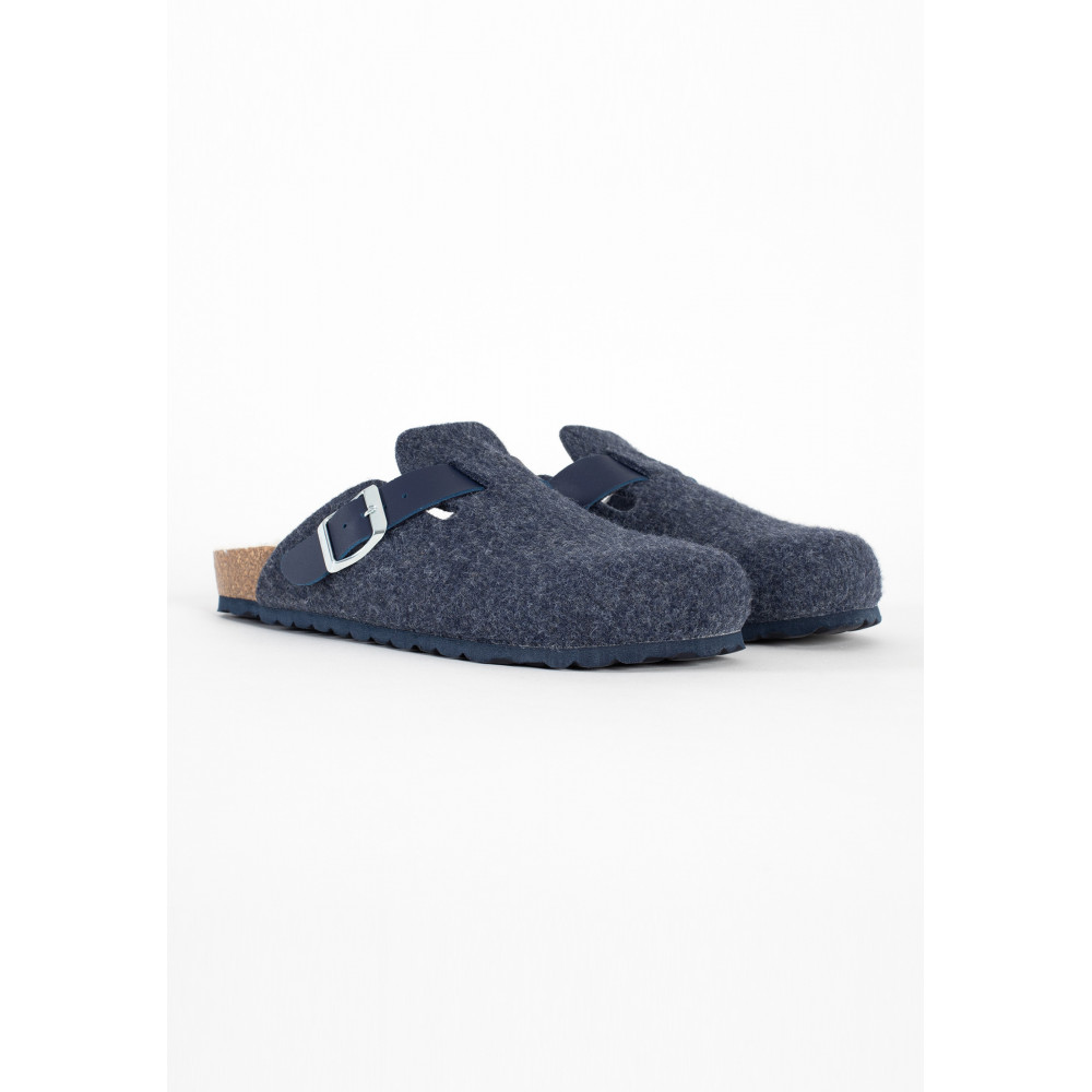 Mules Marron clair femme bleu Bayton Mules Marron clair femme bleu Bleu foncé