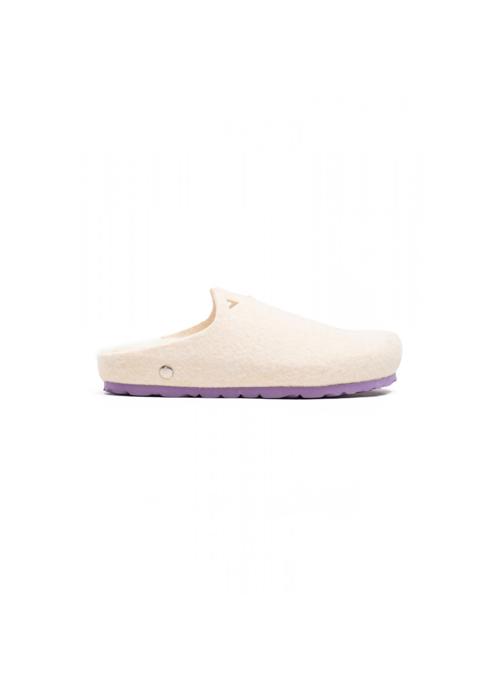 Bayton Mules et sabots Violet fille blanc