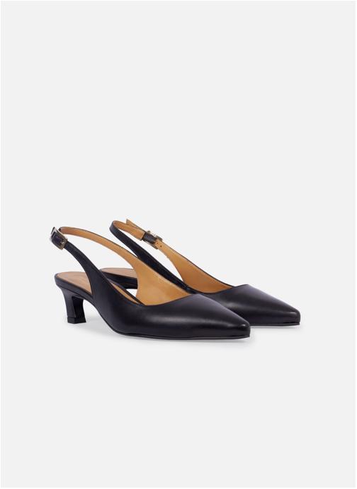 JULES & JENN Escarpins Escarpins slingback Albane petit talon femme noir