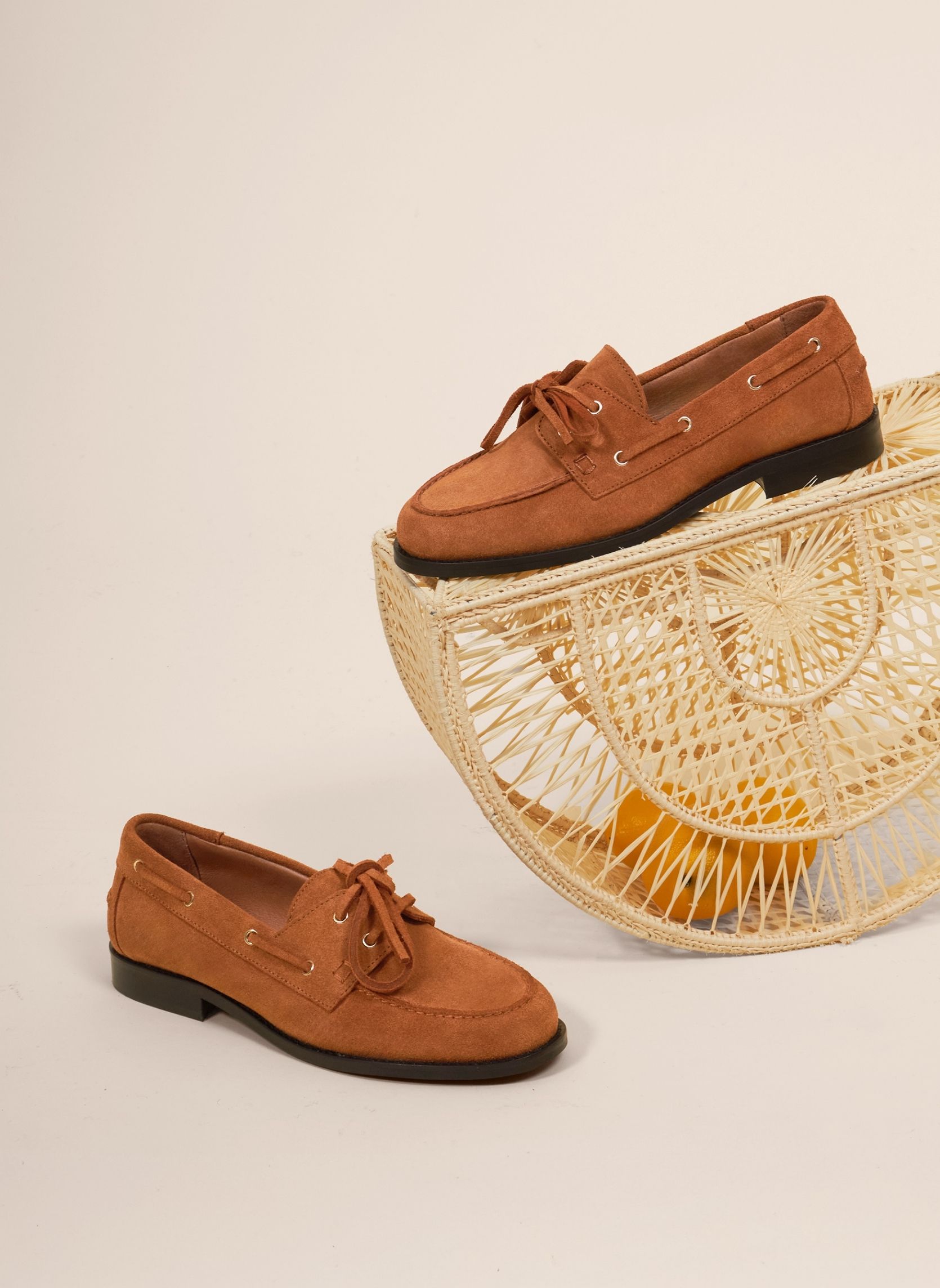 Mocassins Mocassins bateau Thelma femme marron JULES & JENN Mocassins Mocassins bateau Thelma femme marron Camel