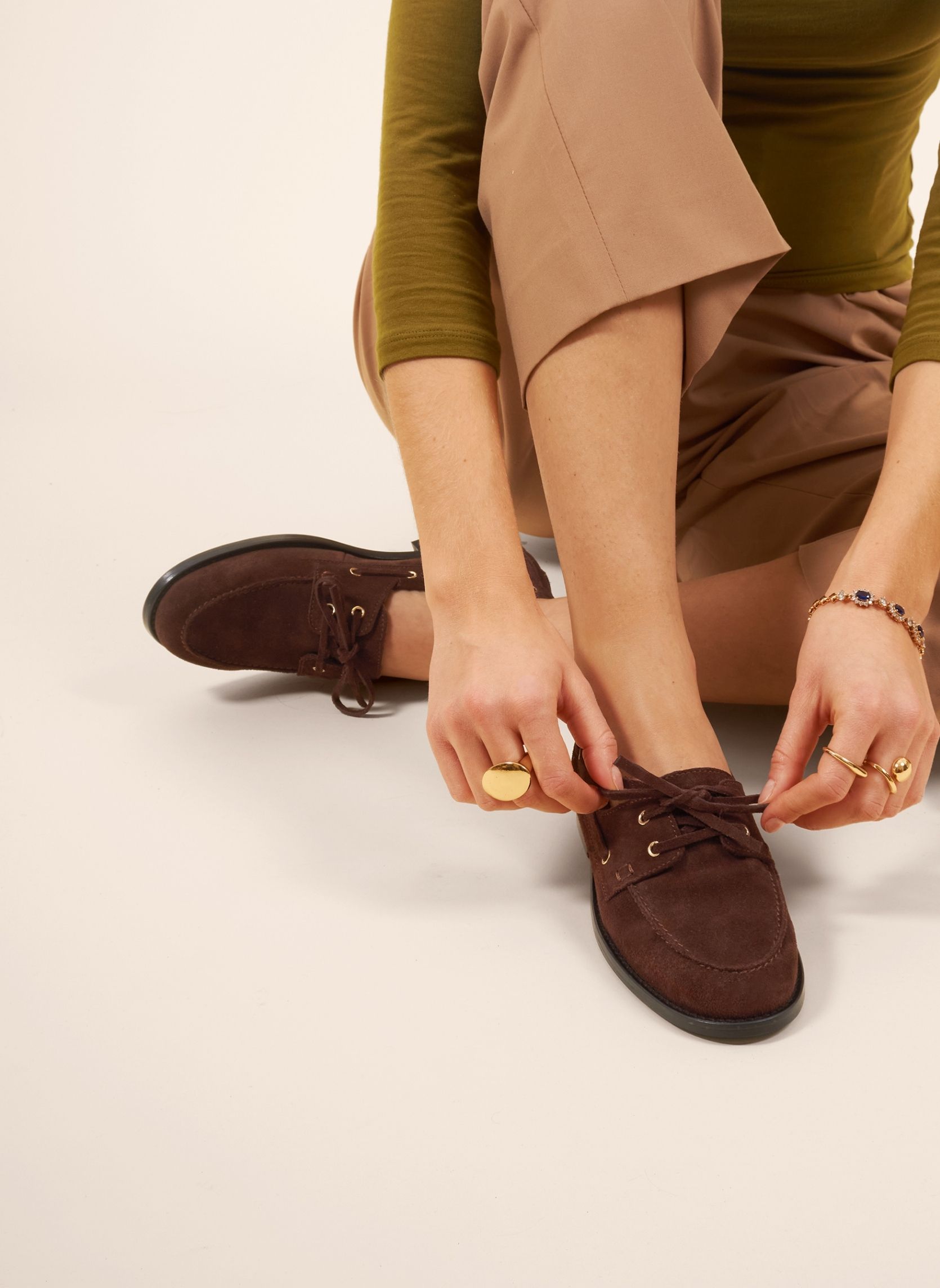Mocassins Mocassins bateau Thelma femme marron JULES & JENN Mocassins Mocassins bateau Thelma femme marron Marron