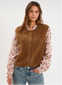 Gilets CRE3_GWALLACE26 femme blanc