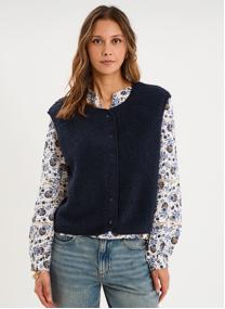 Gilets CRE3_GWALLACE26 femme blanc