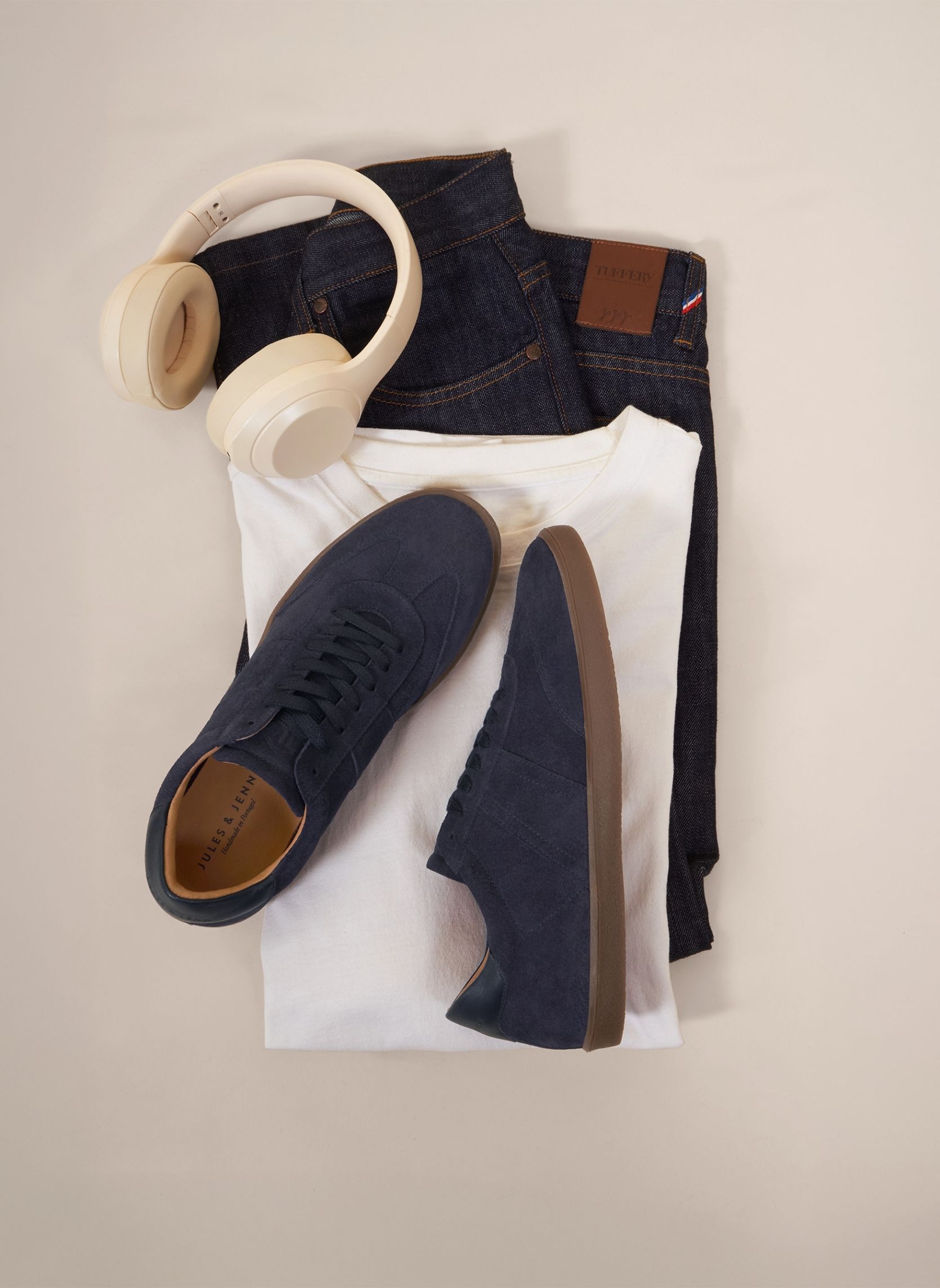 Baskets basses Tennis Basile homme bleu JULES & JENN Baskets basses Tennis Basile homme bleu Bleu