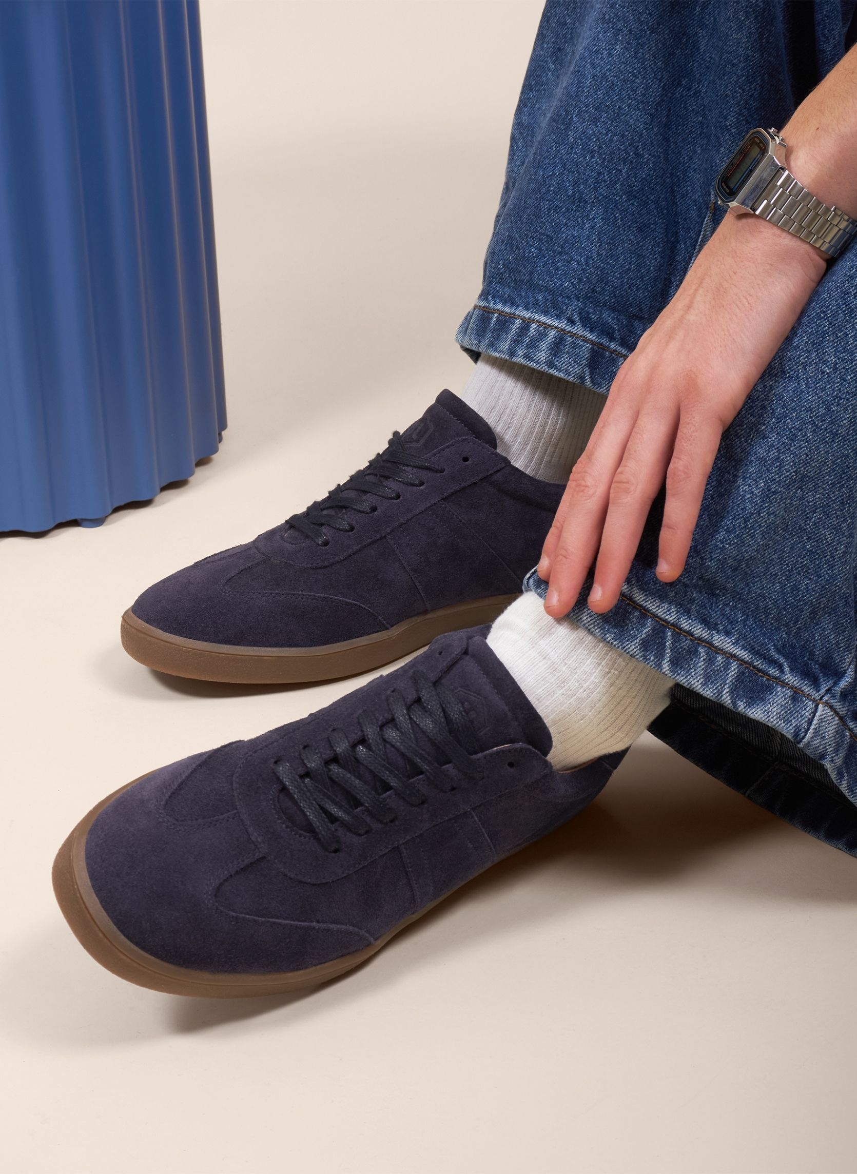 Baskets basses Tennis Basile homme bleu JULES & JENN Baskets basses Tennis Basile homme bleu Bleu