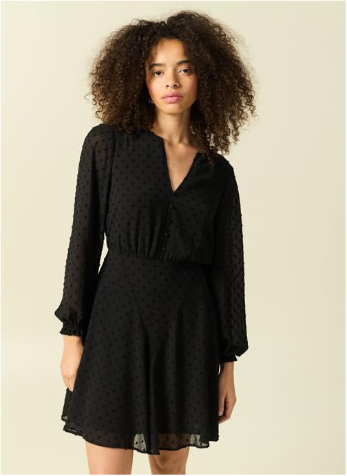 Bonobo Robes Robes courtes - PLUMCOROCF femme noir