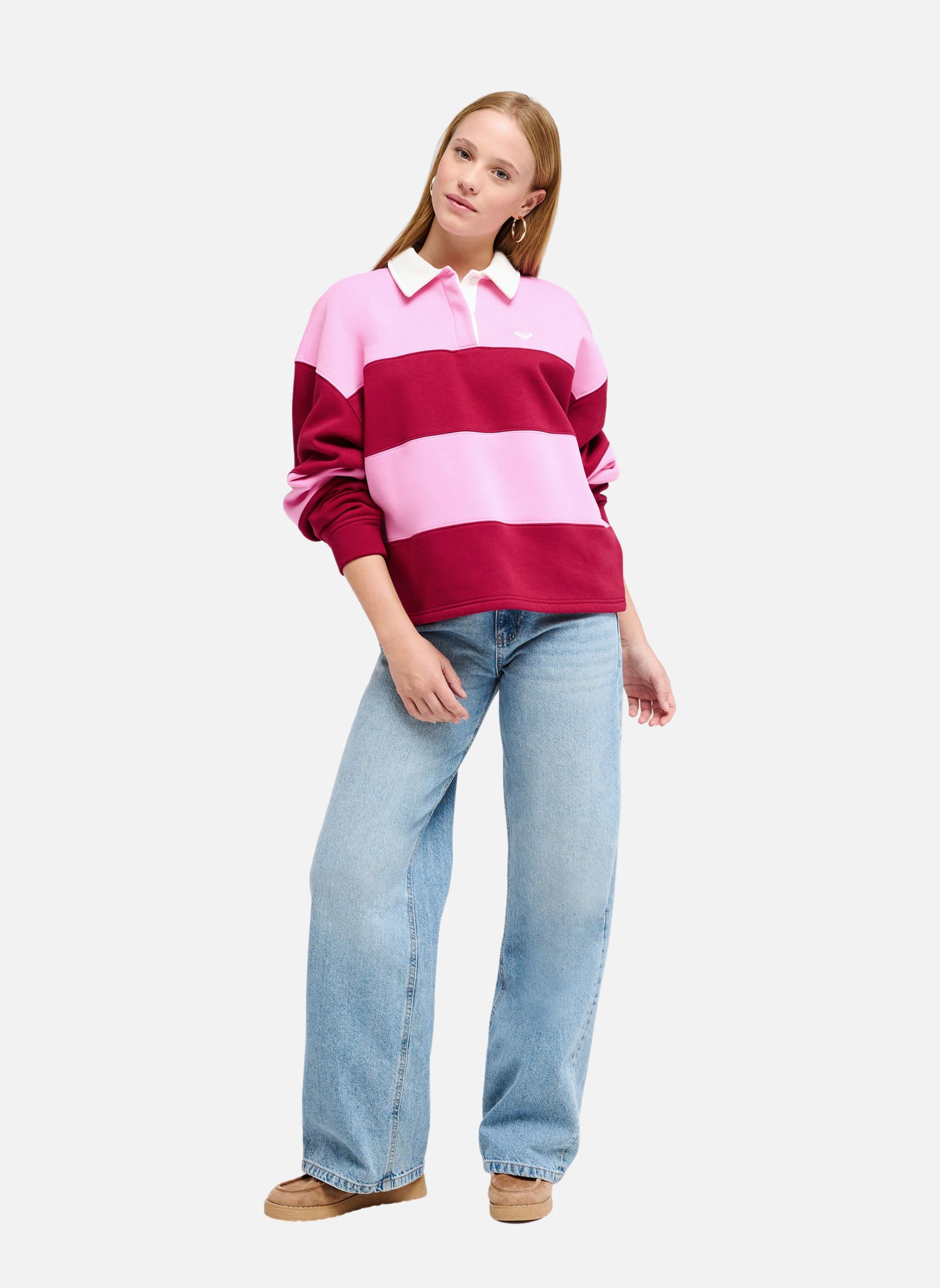 Sweats à capuche Cross Your Mind femme rose Roxy Sweats à capuche Cross Your Mind femme rose Rose