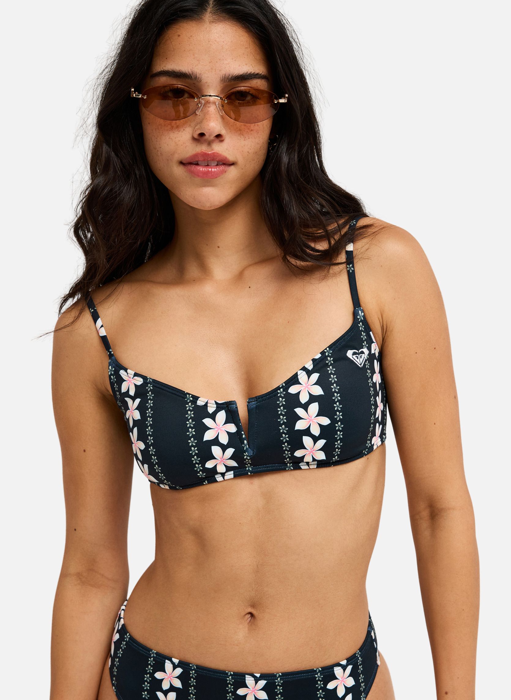 Hauts de maillot balconnet Printed Essentials Bralette femme noir Roxy Hauts de maillot balconnet Printed Essentials Bralette femme noir Noir