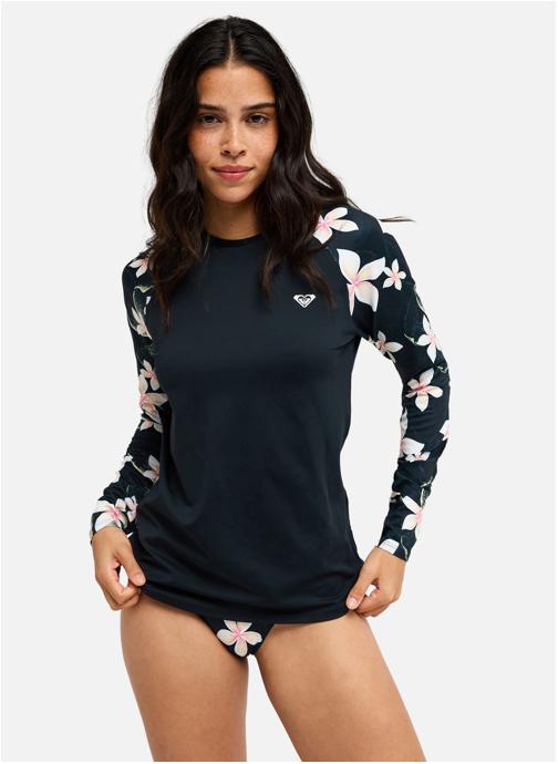 Roxy Tee-shirts Ls Lycra femme noir